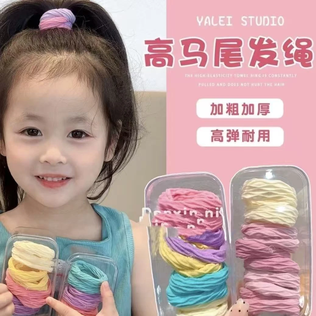高弹力马尾加粗发绳毛巾圈N2270