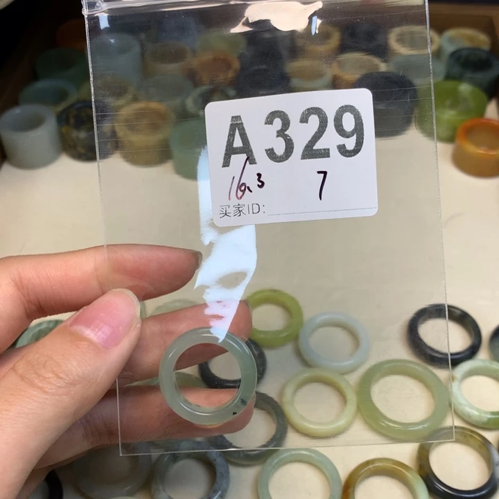 用***0蛇纹石玉合金天然岫玉戒指戒圈