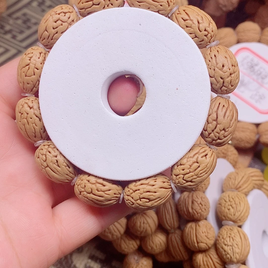 桃核手串明野生小钱袋1.4