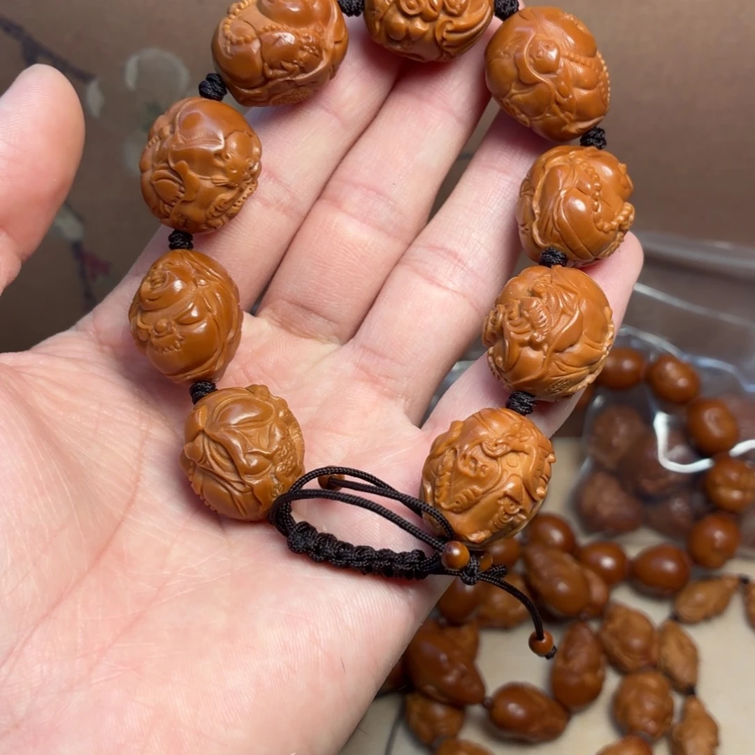 橄榄核手串练手荷叶弥勒