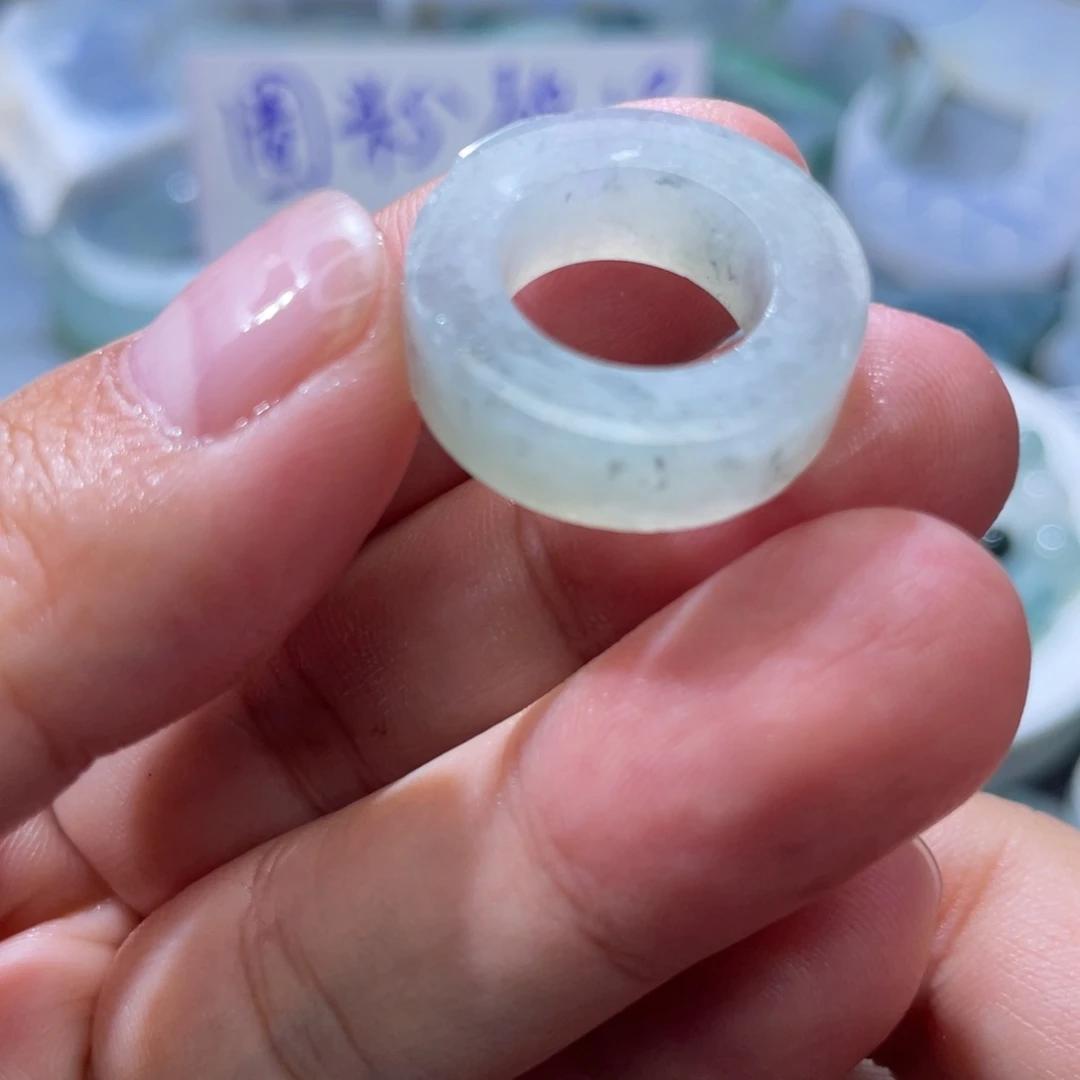 定制翡翠未镶嵌天然翡翠5-10冰粉乌鸡