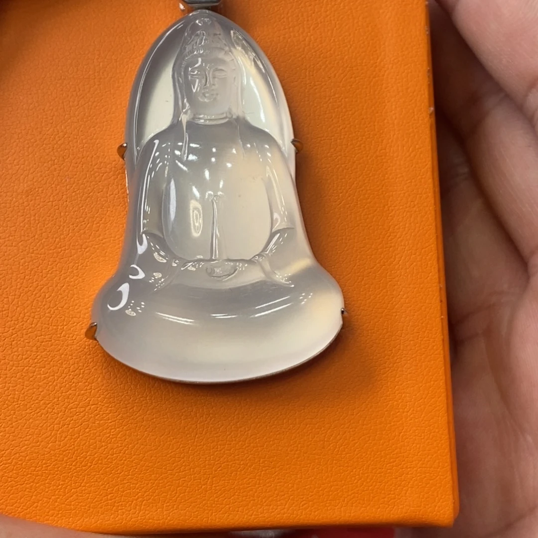 *****银S925镶嵌吊坠石英质玉