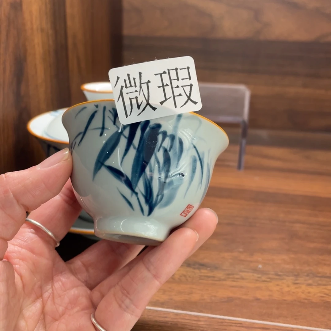 微瑕釉下彩纯手绘