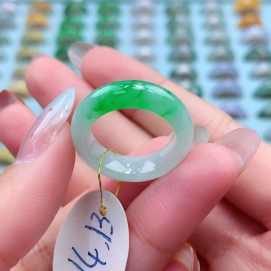 未镶嵌戒指翡翠1314圈