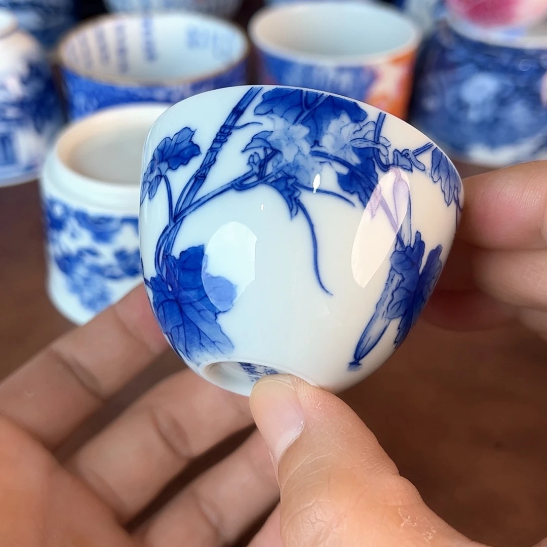 杯知**乐景德镇全手工手绘陶瓷