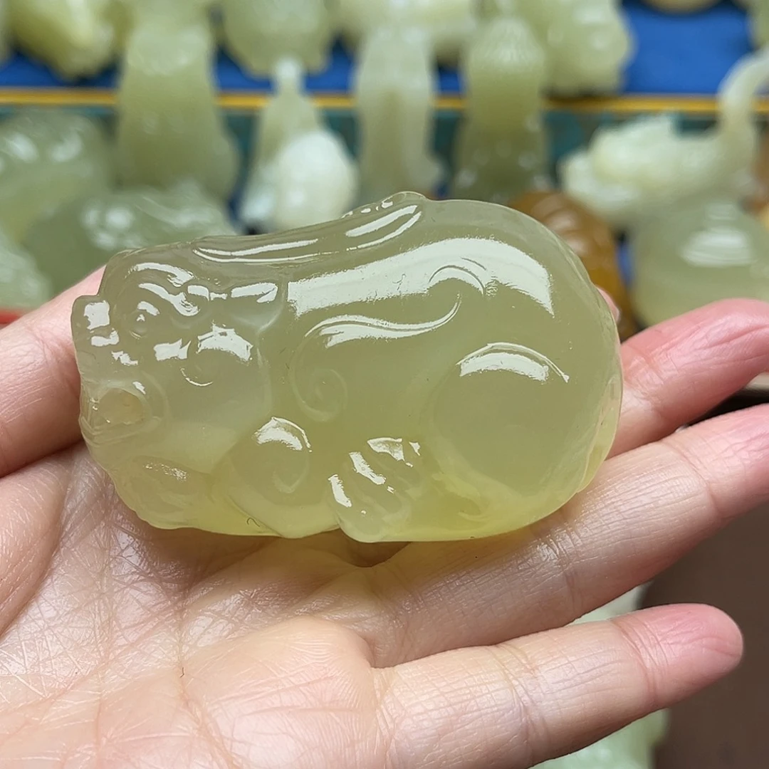 @***琪玉天然桌面小摆件