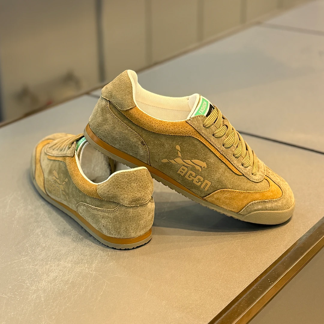 时尚休闲鞋男2025秋季款低帮软底轻便阿甘鞋舒适百搭潮流男鞋