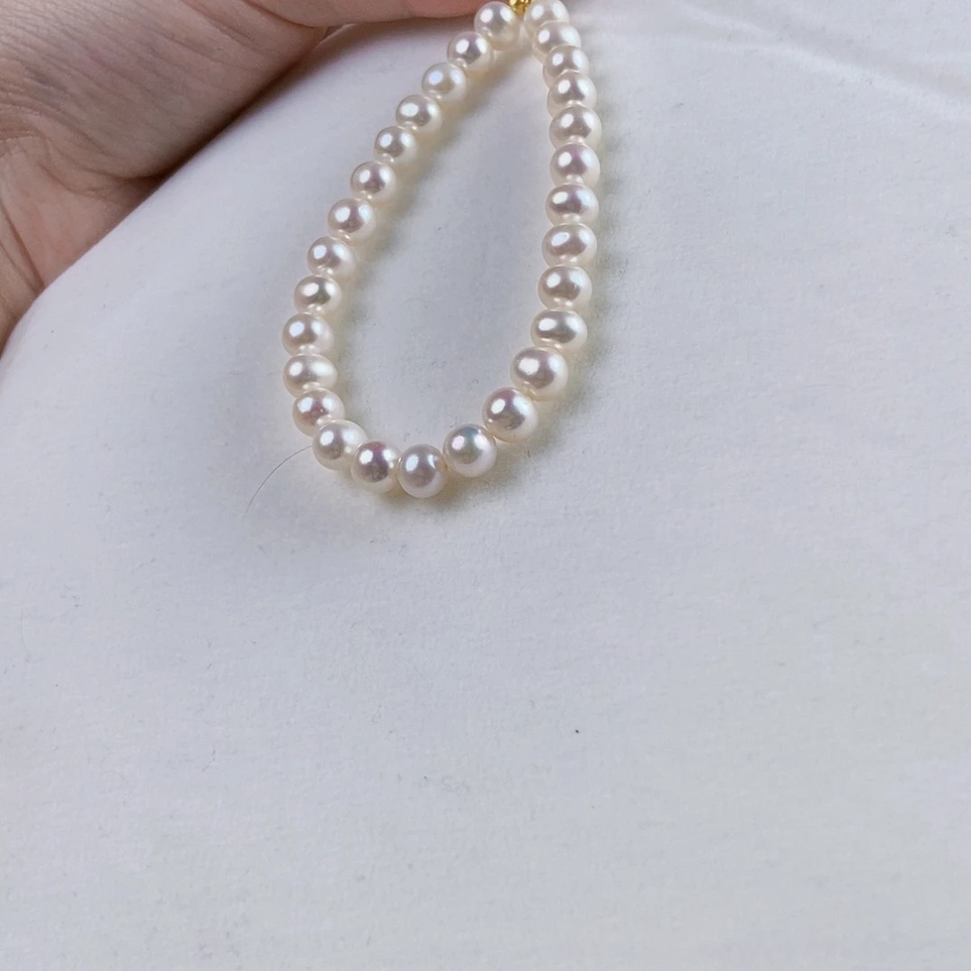 淡水珍珠手绳银S925镶嵌