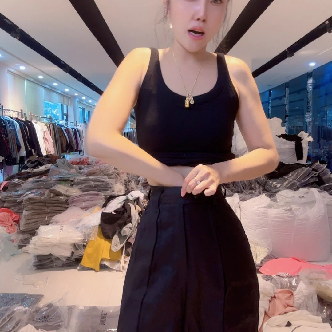 S105斤苎麻里安家短裤黑色