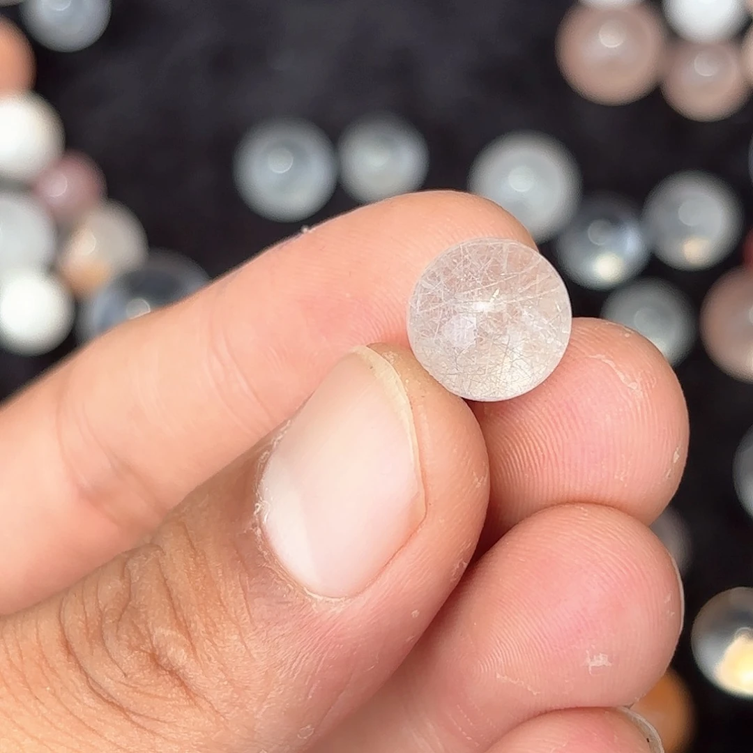水晶珠宝半成品未镶嵌魔**路定制通孔不退不换