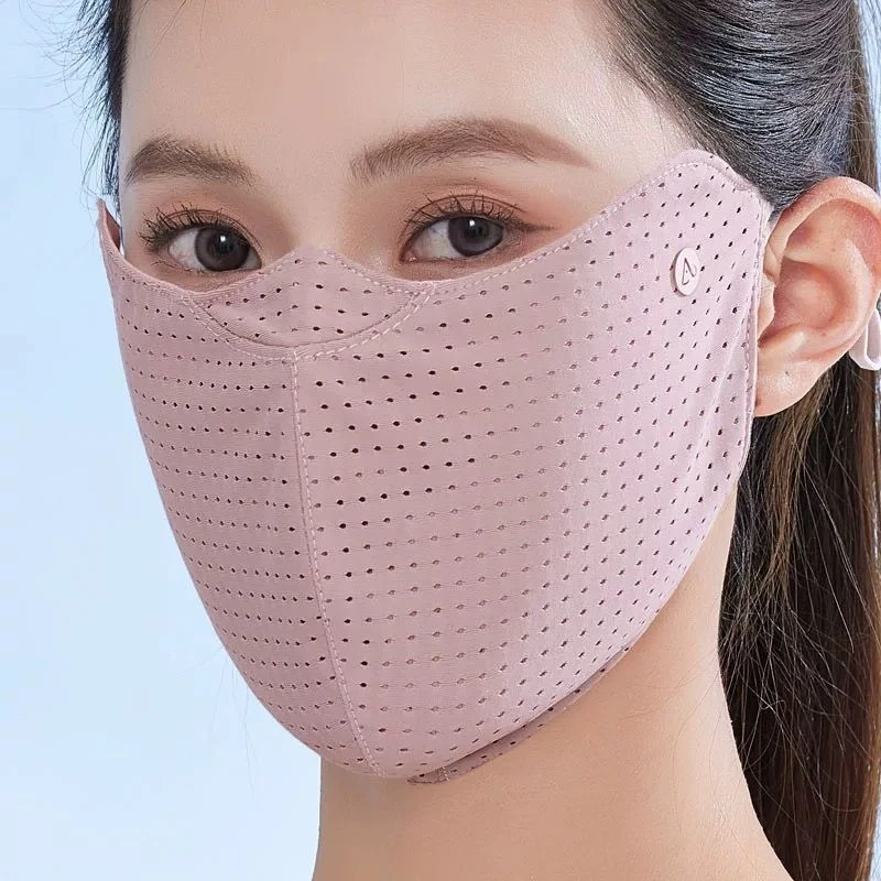 大码防晒防紫外线口罩女遮阳夏季透气冰丝护眼角男士骑行加大面罩