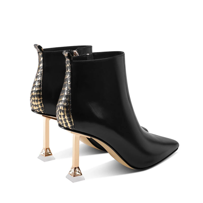 短靴500-599【直播间看款】时尚尖头秋冬短靴（默认微瑕，介意慎拍）