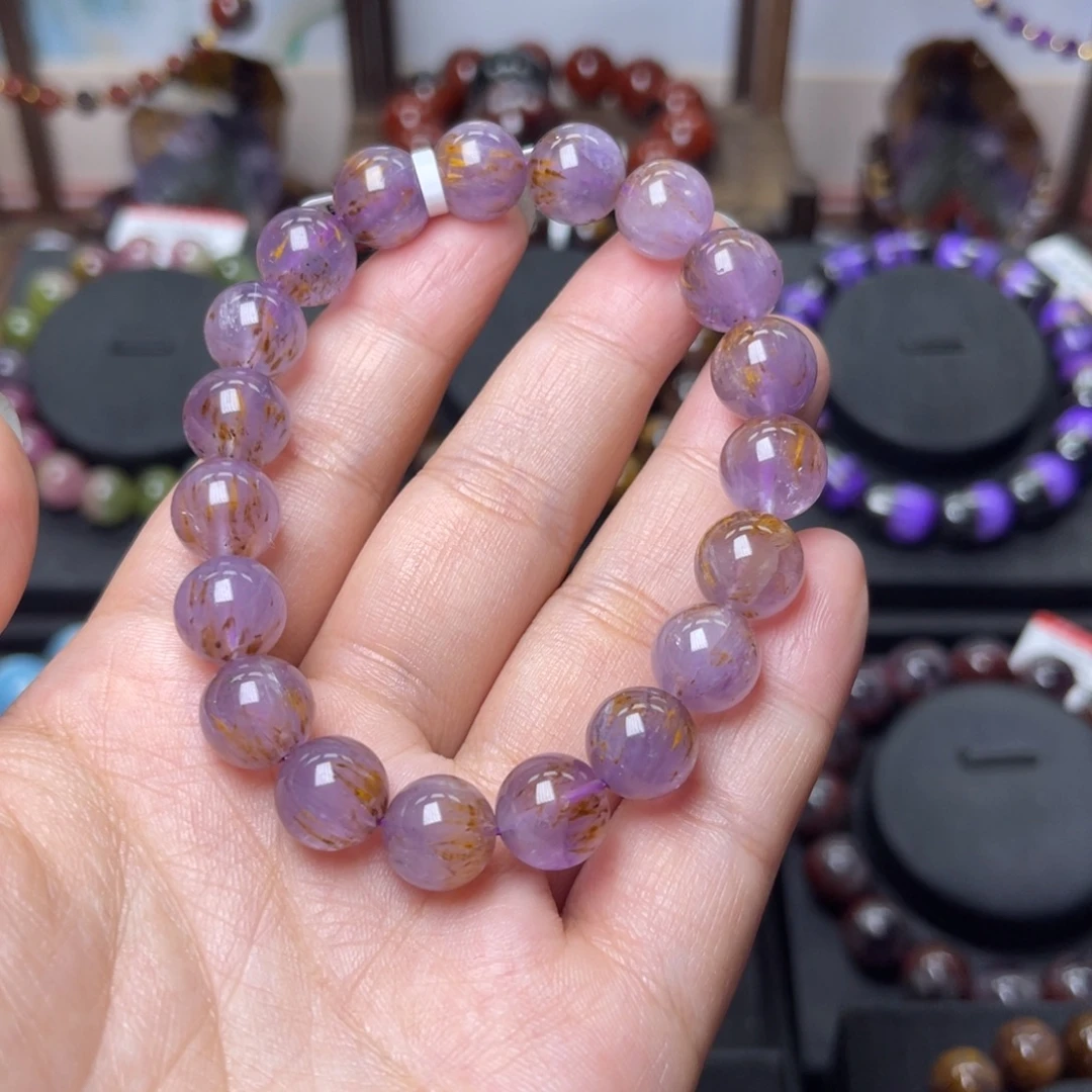 未镶嵌水晶手链极光金多多单圈10mm