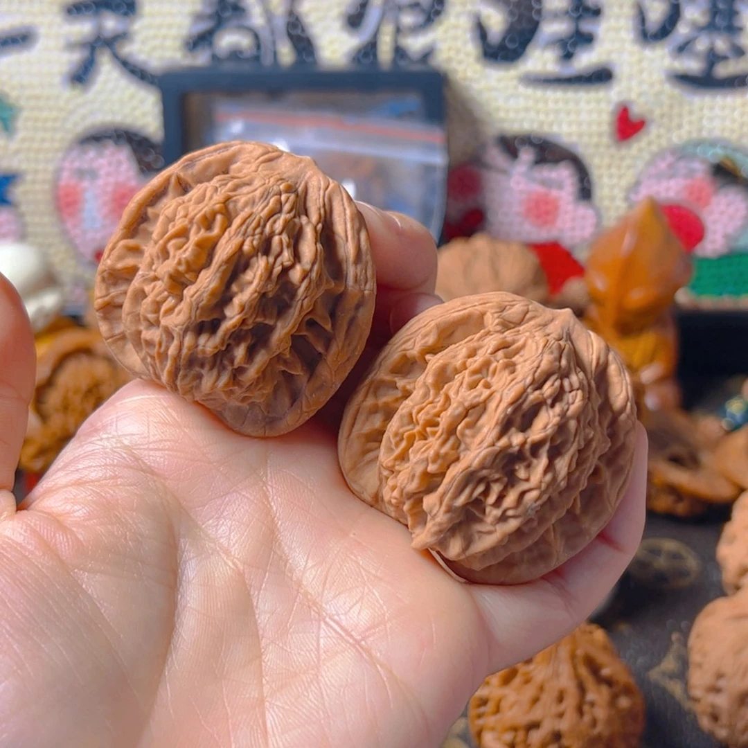 把件文玩核桃麦穗虎头43