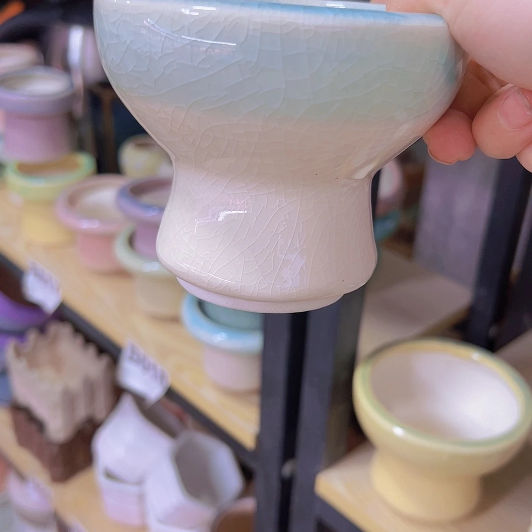 陶瓷花盆当场满12包邮