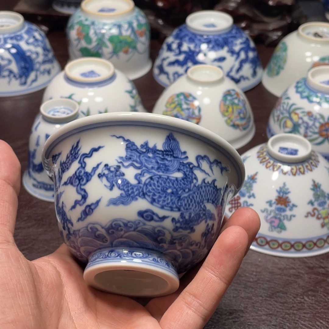 上***岸杯景德镇陶瓷现代手工陶瓷茶具