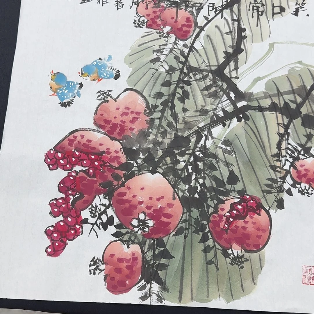 国画国画纯手绘作品欣赏 50*50