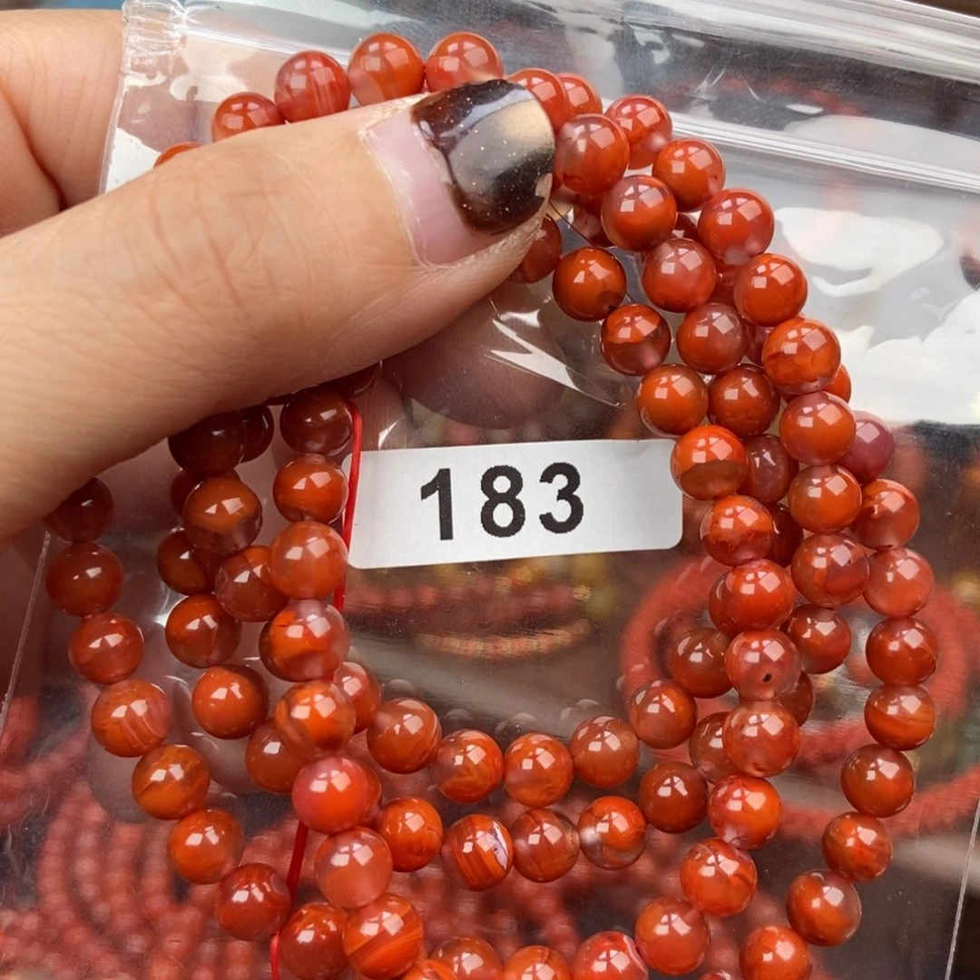 南红玛瑙未镶嵌手链