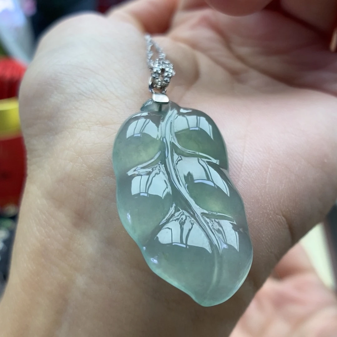 翡翠银S925镶嵌颈饰吊坠10