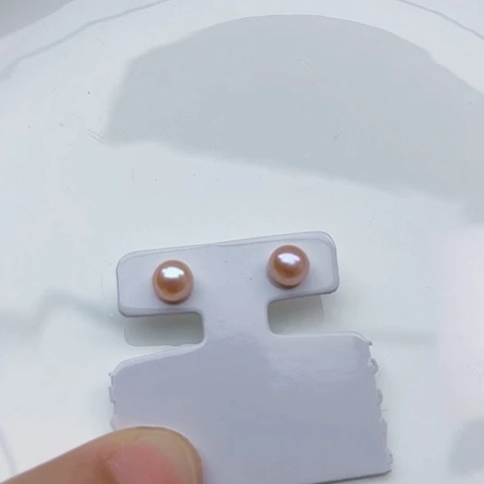 淡水珍珠耳饰银S925镶嵌