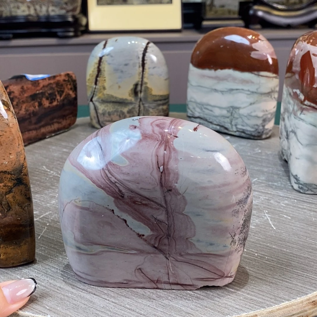 石材广西国画石草花石