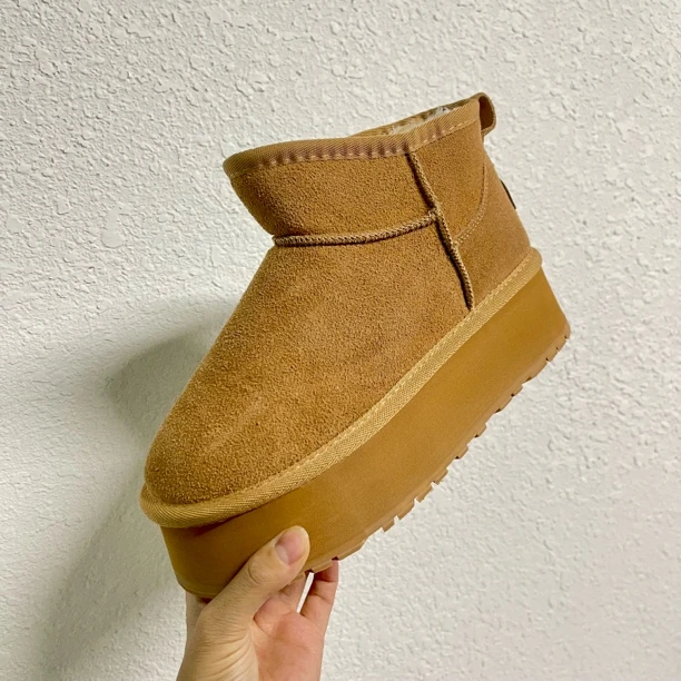 AsmiyBB小号 5908 厚底防滑雪地靴女冬季保暖加绒加厚棉鞋棉靴