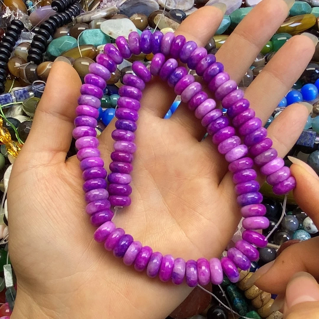 玛瑙/玉髓未镶嵌珠宝半成品玉髓算盘一条