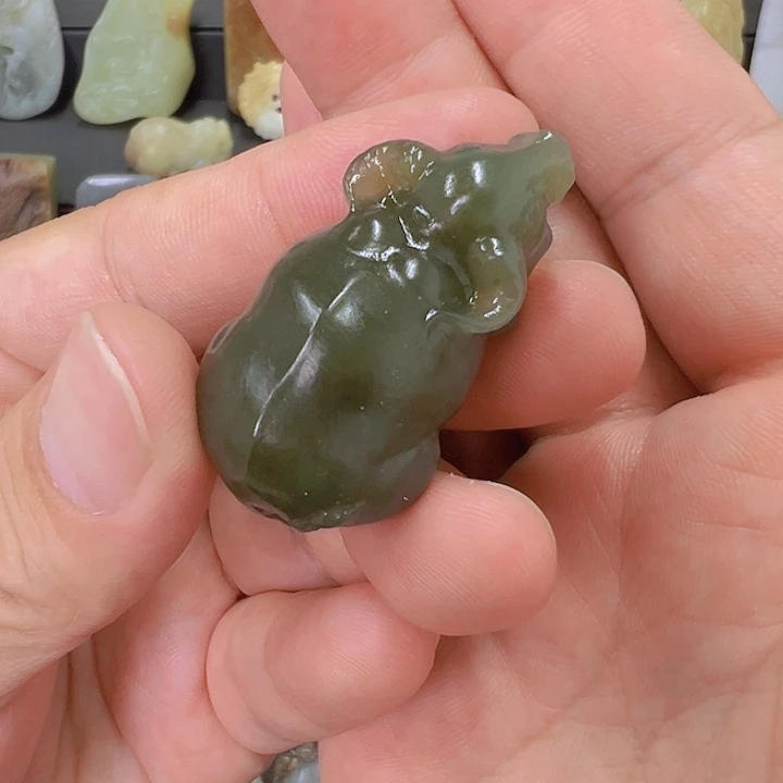 和田玉未镶嵌吊坠(不含链)