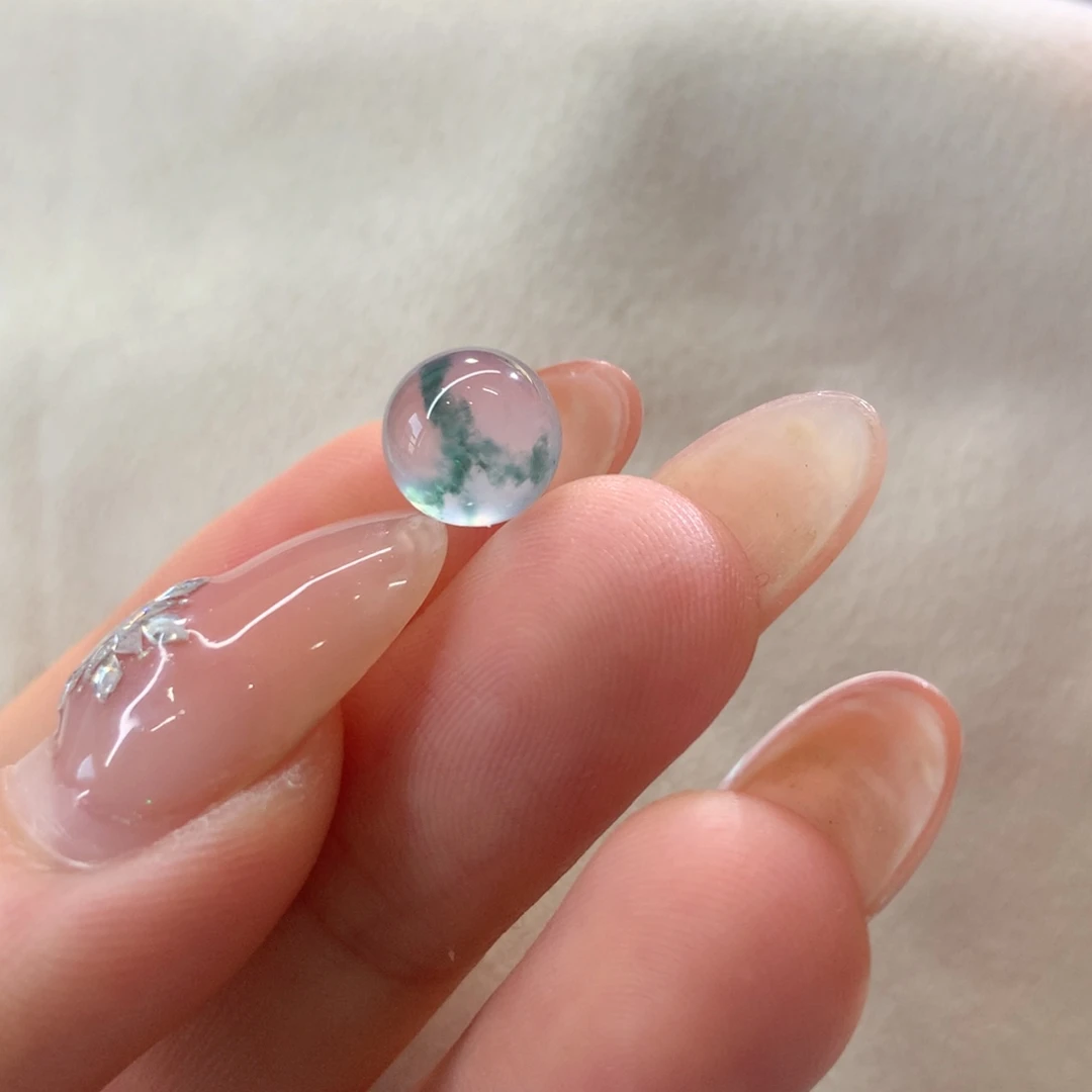 翡翠散珠高冰玻璃卡8.5