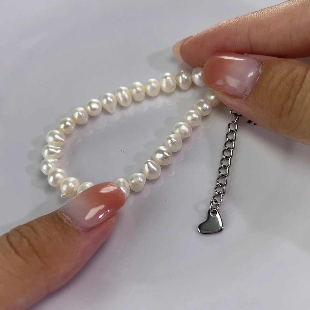 淡水珍珠手绳钛钢