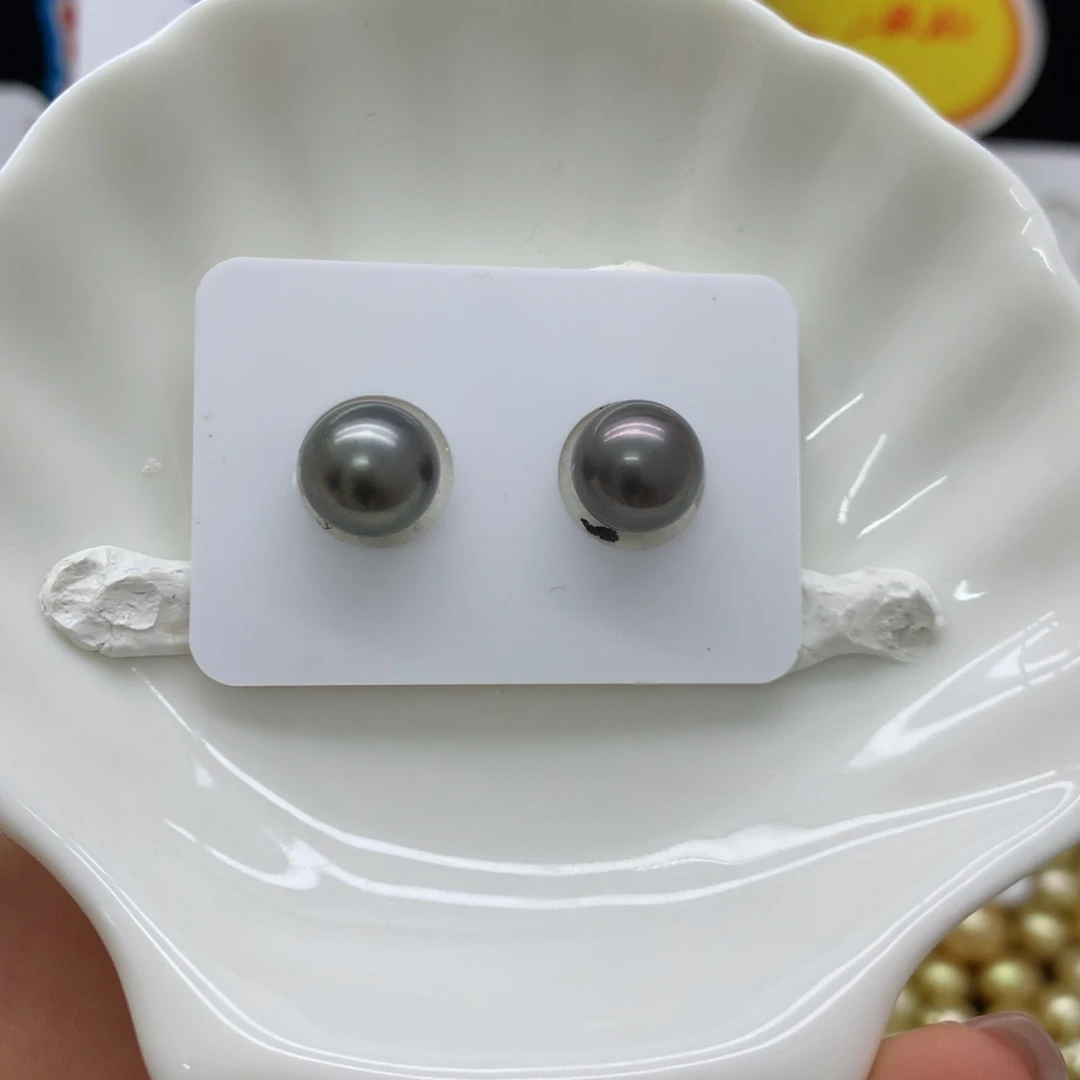 海水珍珠裸珠大溪地对珠10-11mm