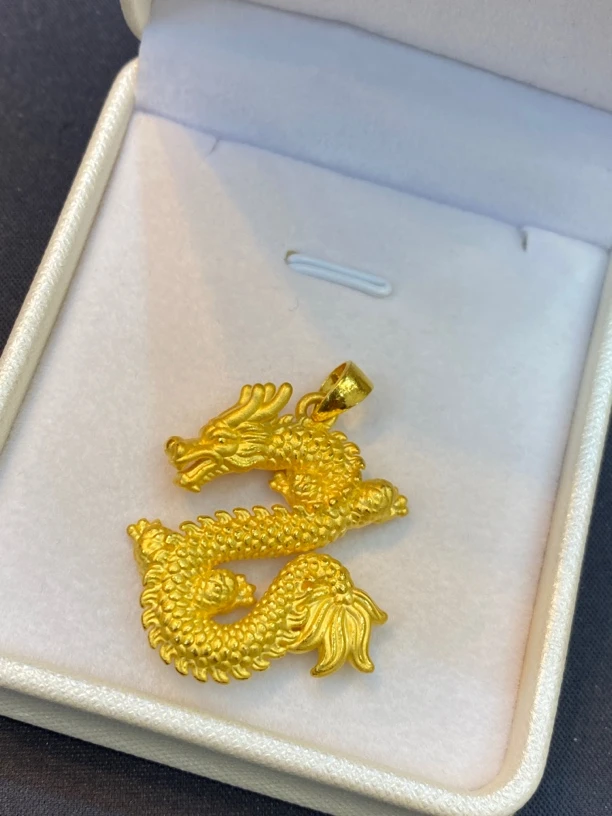 足金999金龙吊坠