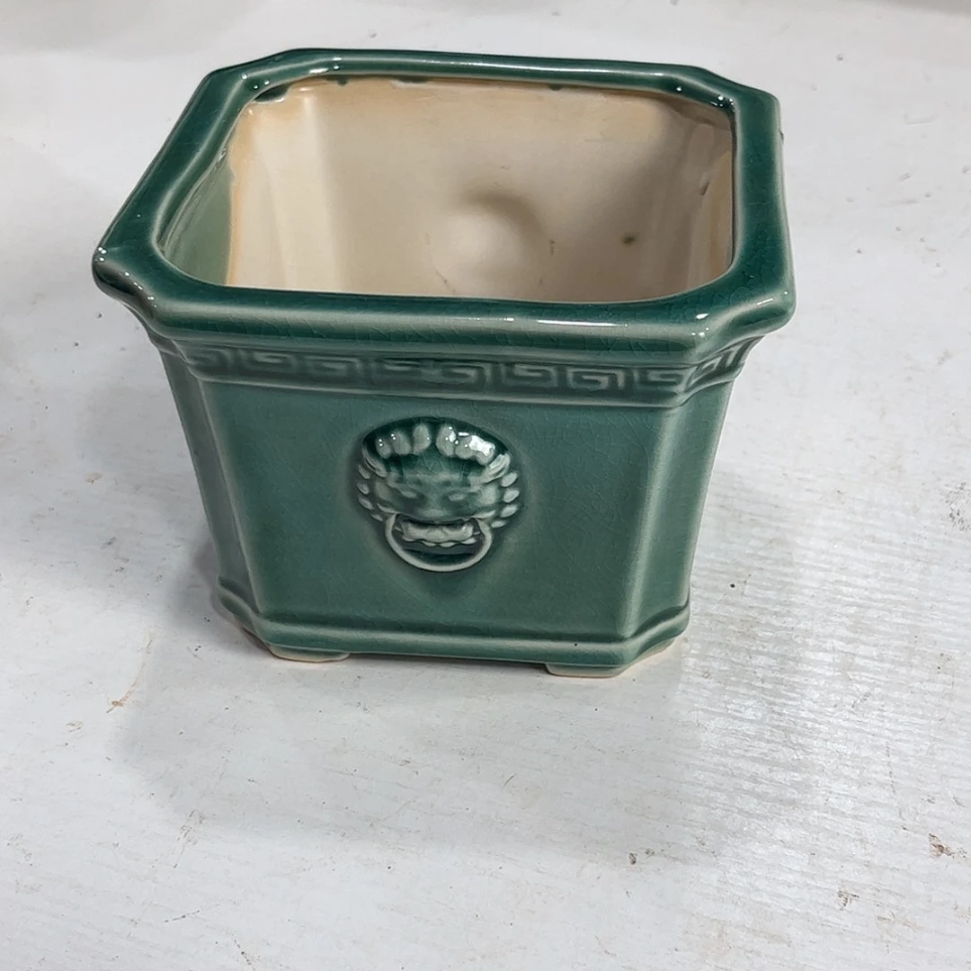 口径  12*8.5厘米陶瓷绿植多肉微瑕花盆