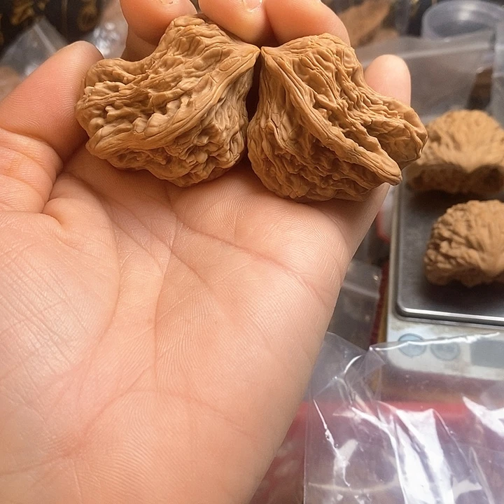 桃核把件麦穗小鸟