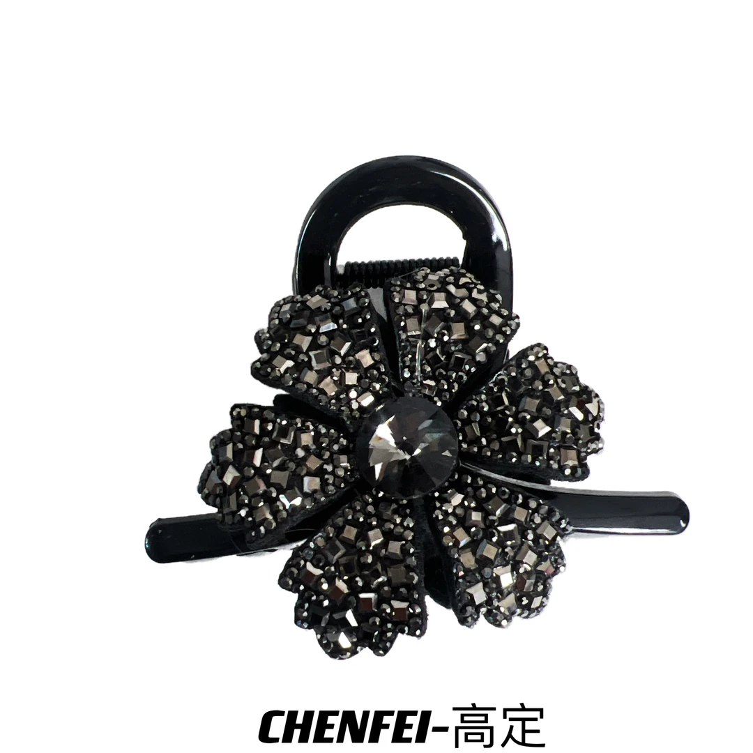 巴黎王妃新款花朵浪漫小香风百时尚发夹抓夹头饰发饰2274