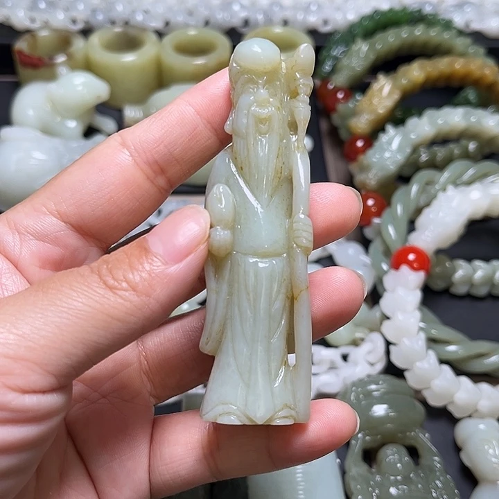 和田玉未镶嵌吊坠(不含链)