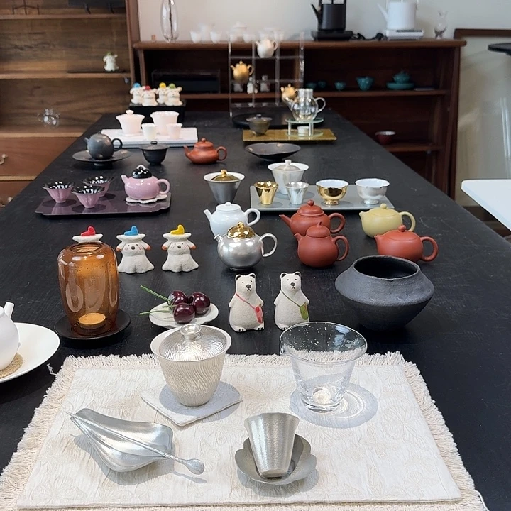 88折鎏银套组含茶席 送茶则小方巾