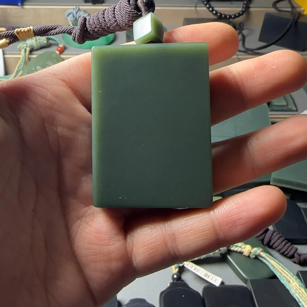 和田玉（青玉）吊坠(不含链)未镶嵌芊***浔