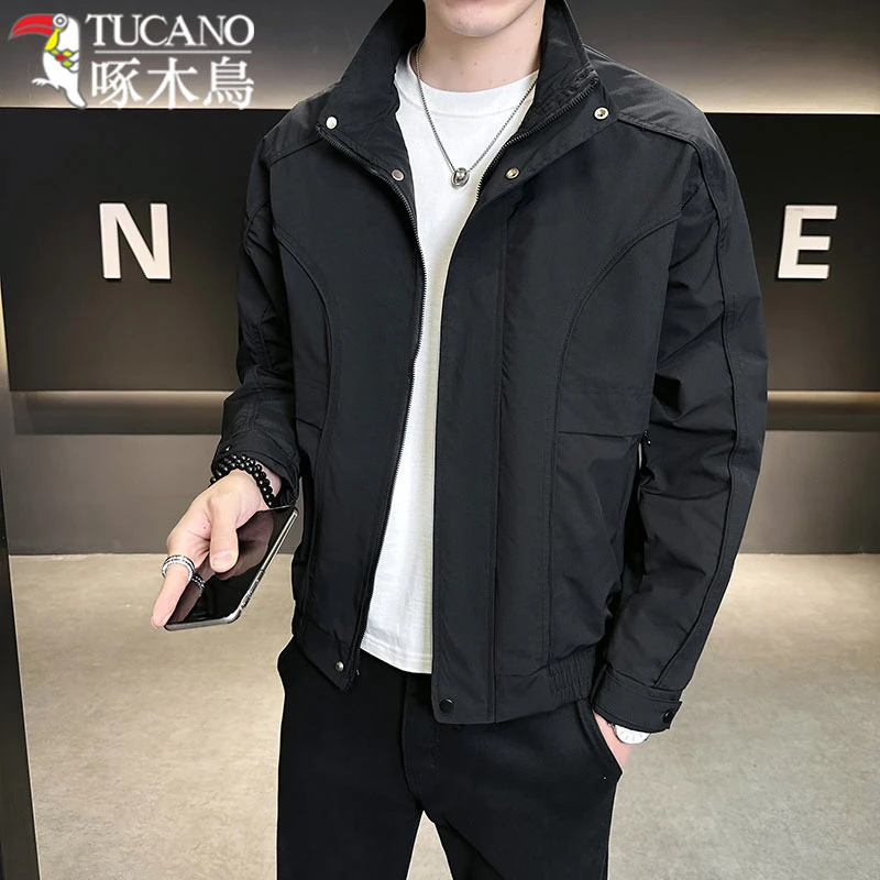 TUCANO/啄木鳥春季新款男士立领夹克衫韩版潮流时尚休闲帅气外套