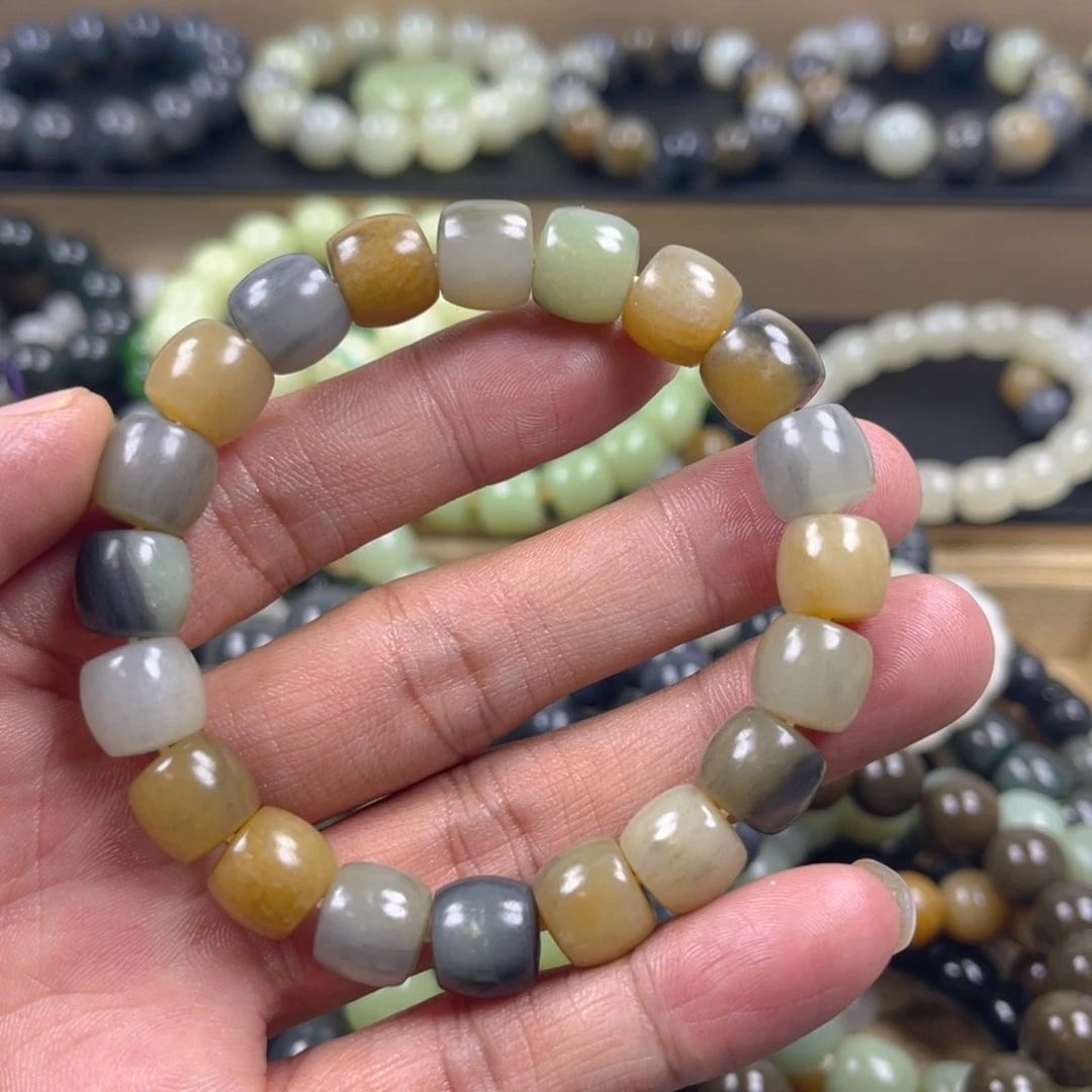 和田玉手串未镶嵌