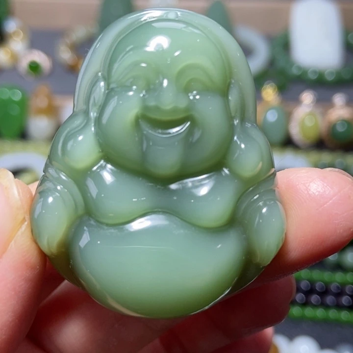 和田玉未镶嵌吊坠(不含链)