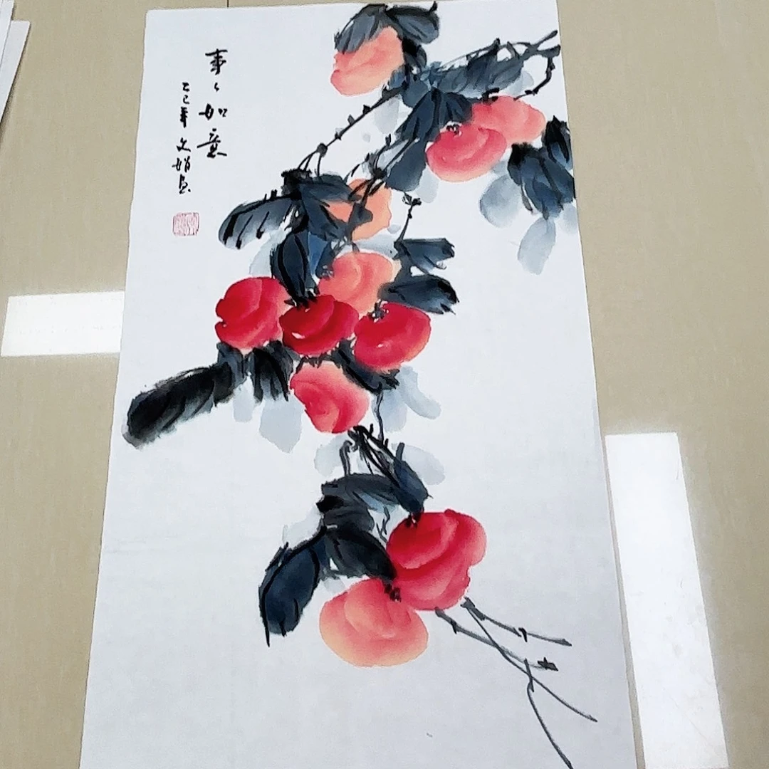 国画国画作品多次