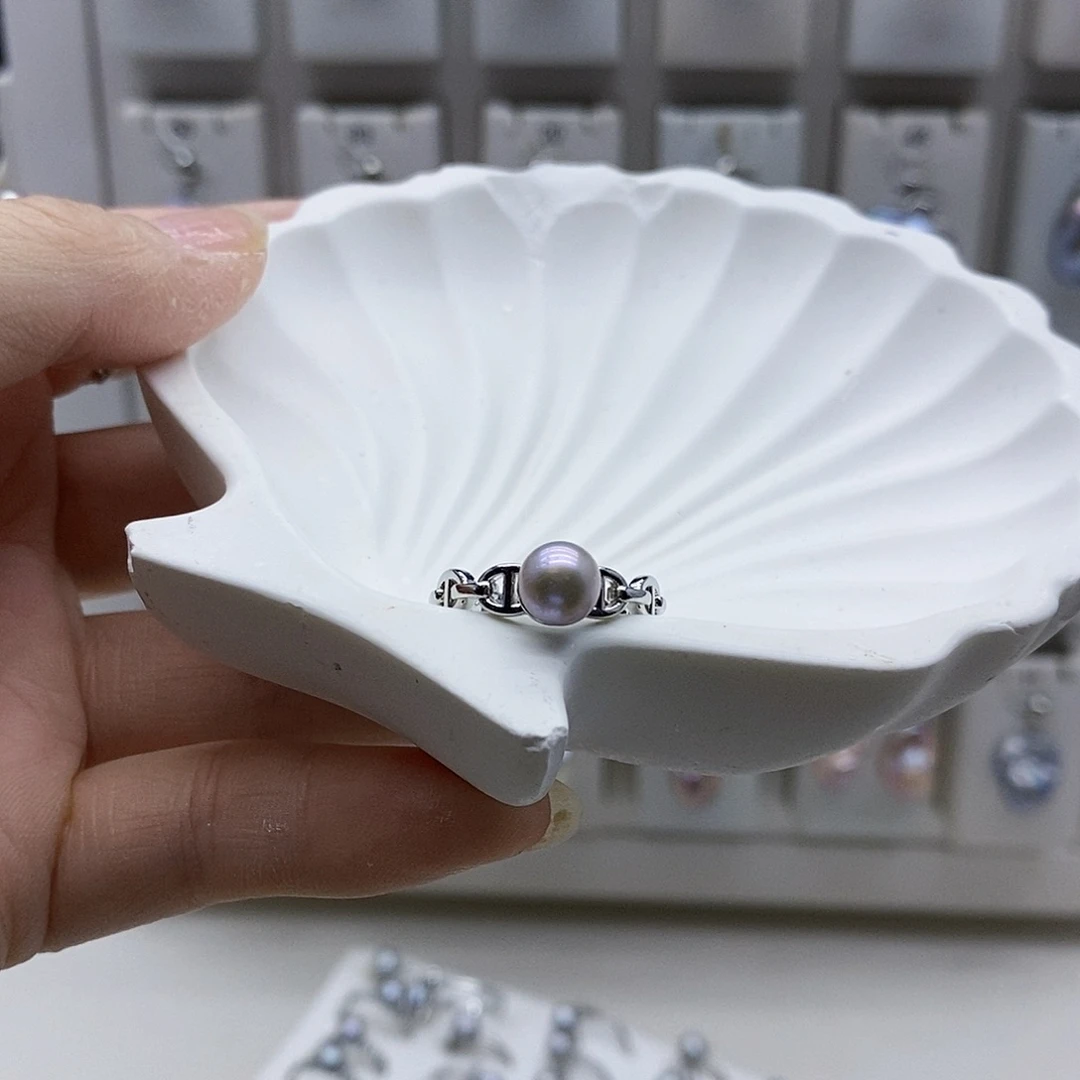 颈饰合金淡水珍珠