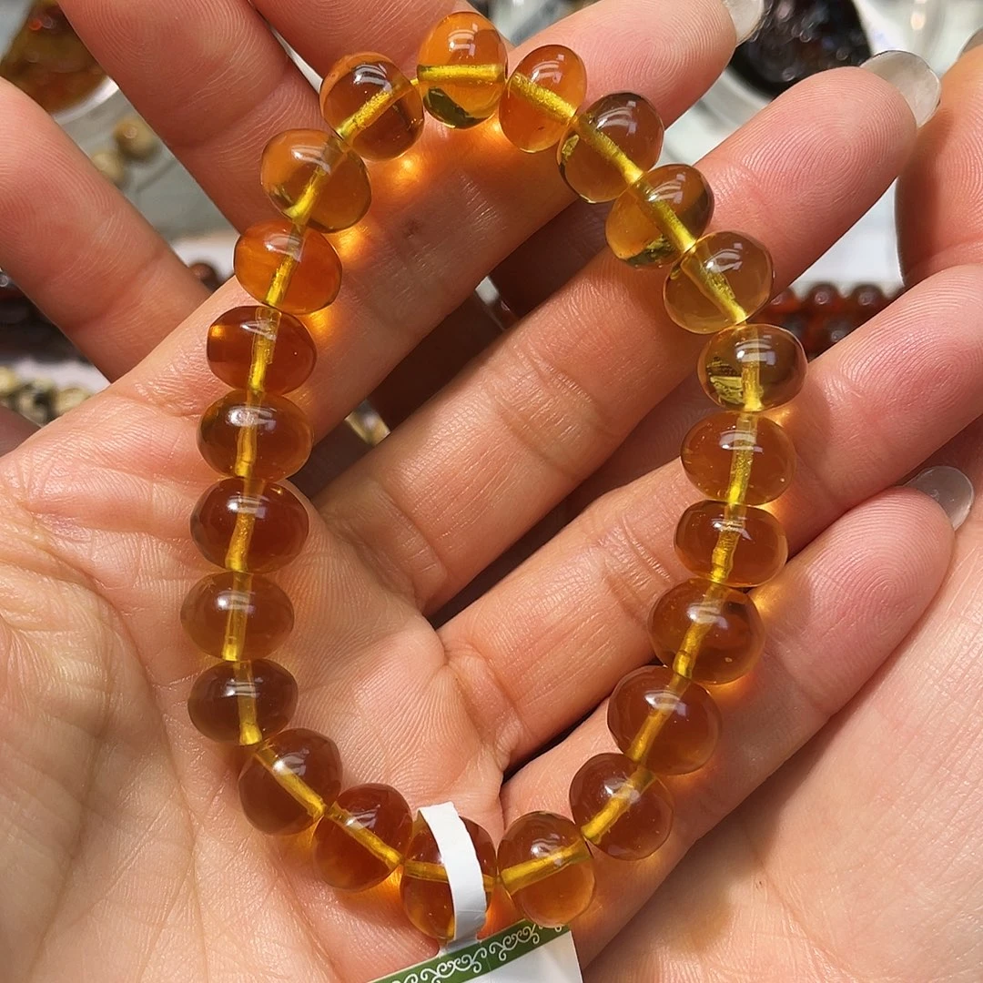 琥珀未镶嵌手链抚顺琥珀10+