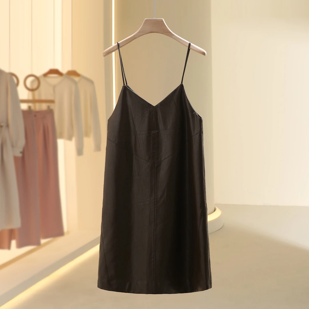 【艾w】个性小众时髦度吊带连衣裙2025秋季新款七号铺撤柜女装