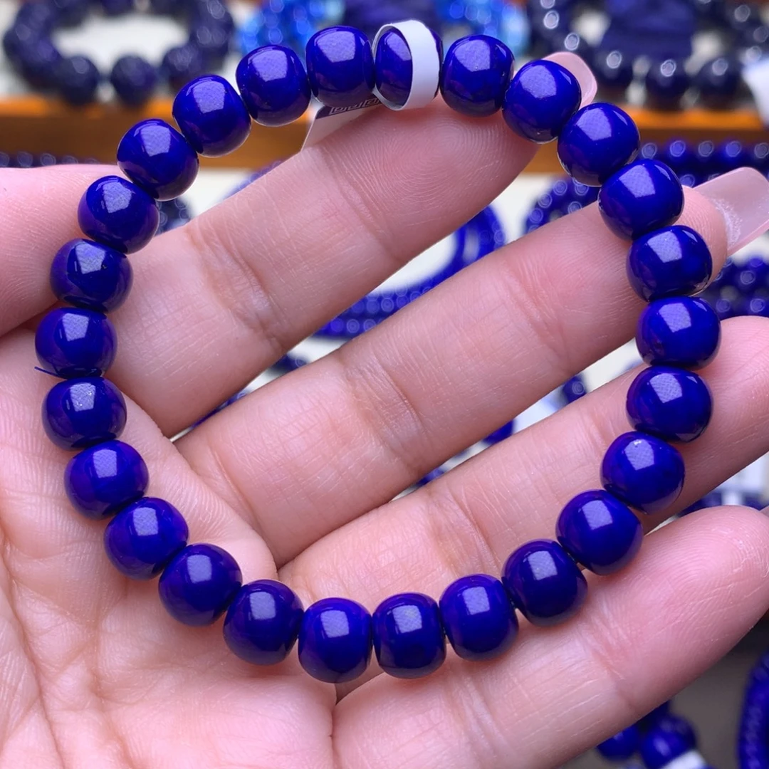 青金石未镶嵌手串8m