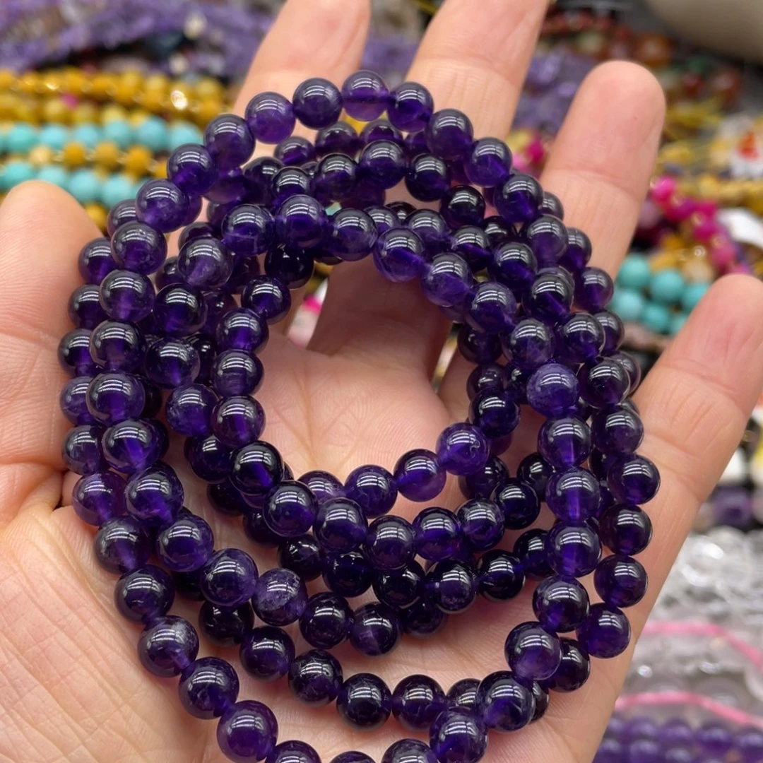 玛瑙/玉髓珠宝半成品未镶嵌乌拉圭紫水晶三圈