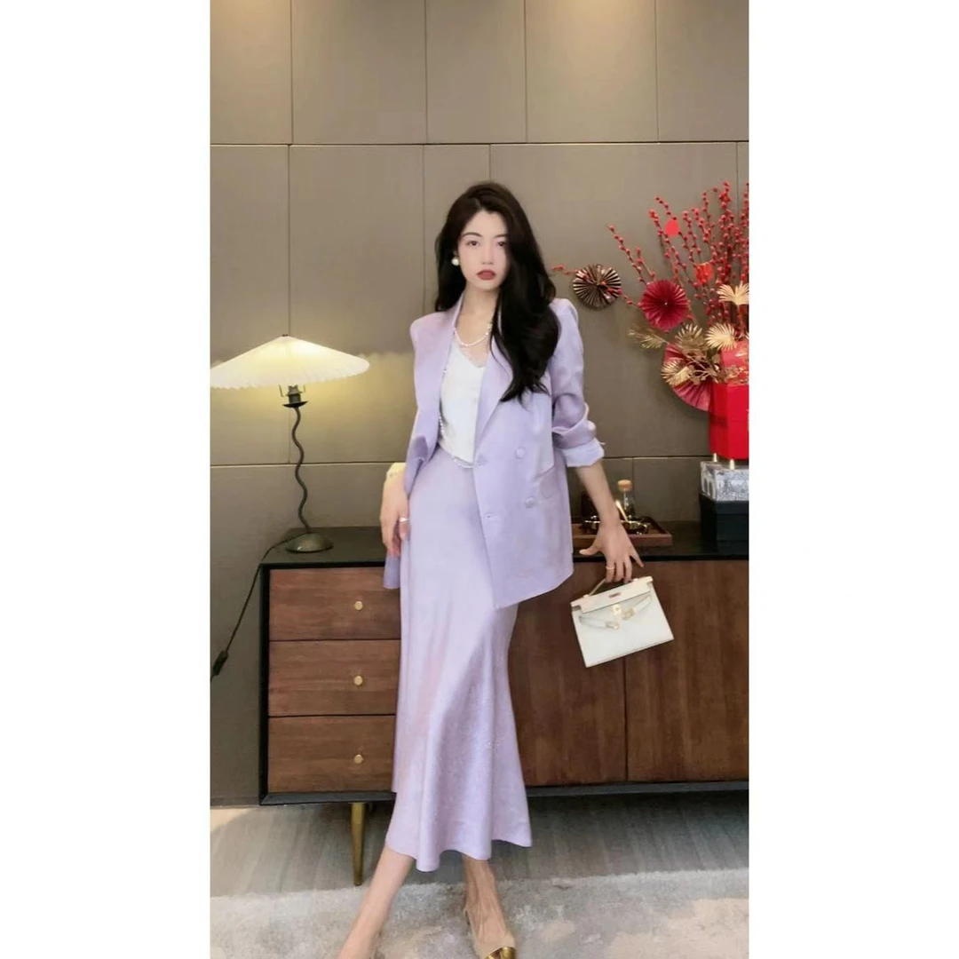 【N.COU】23春新款 【颜值担当】精致女神西装套装-DY8332热力感