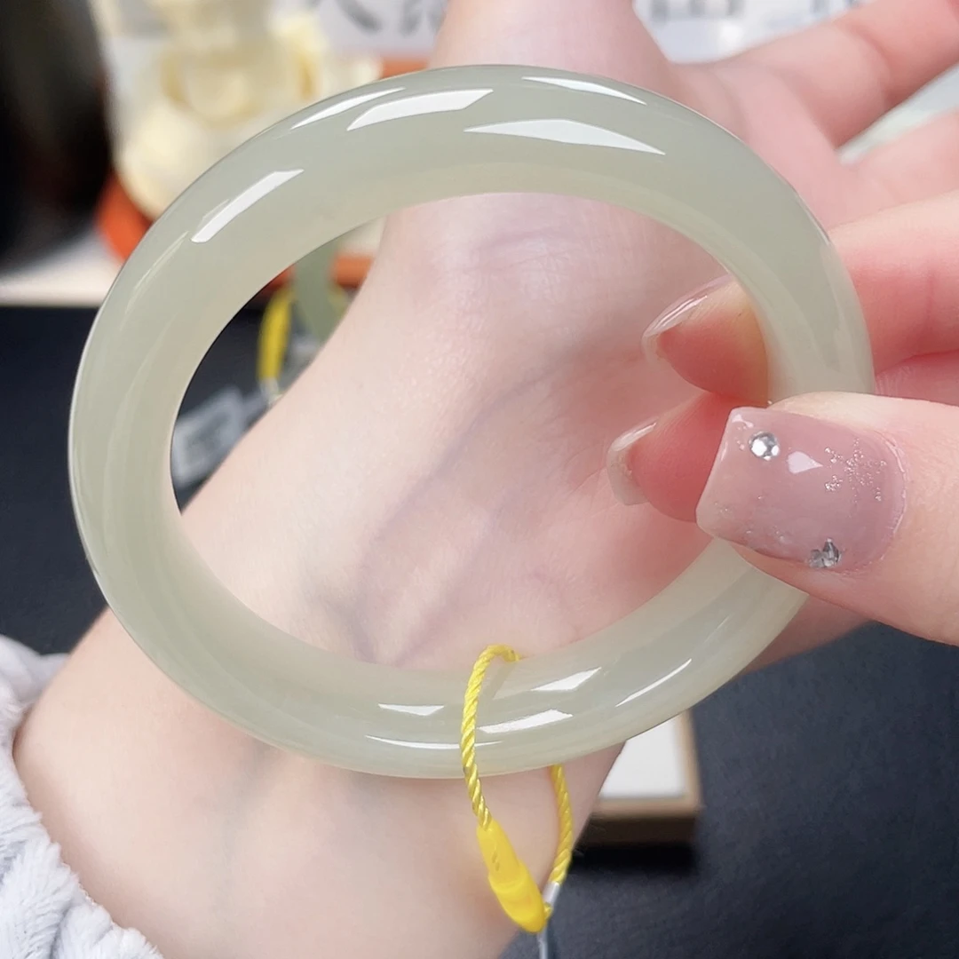 和田玉未镶嵌手镯5253