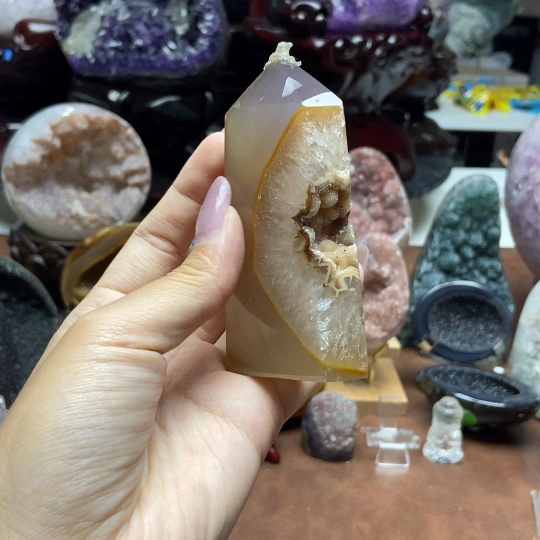 未镶嵌紫晶摆件水晶